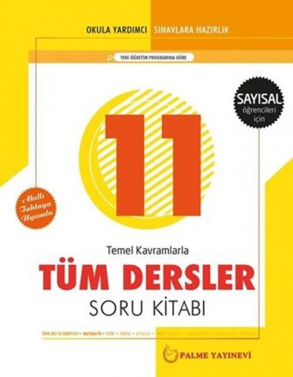 Palme Yayınları 11. Sınıf Sayısal Tüm Dersler Soru Bankası