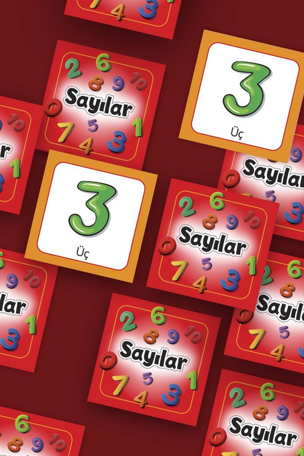 Sayılar Eşleştirme Hafıza Kart Oyunu - 3