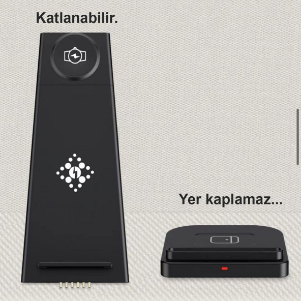 3ü 1 arada Samsung Kablosuz Şarj Cihazı İstasyonu - 3