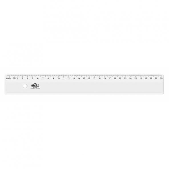 Hatas Şeffaf Öğrenci Cetveli 30cm