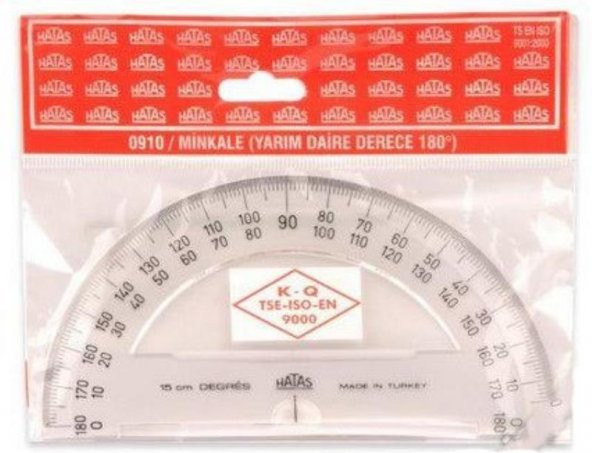 Hatas Minkale Yarım Daire 180 Derece 15cm