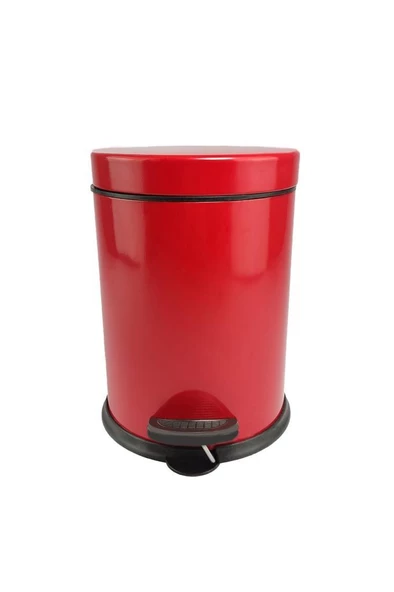 Digithome Metal Mutfak Çöp Kovası 3 Lt Kırmızı - YLMZ950 C320.025 - 3