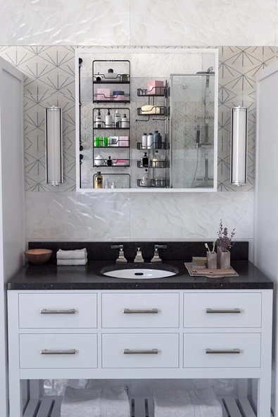 FORAHOME Aynalı Banyo Dolabı Ecza Dolabı - 3