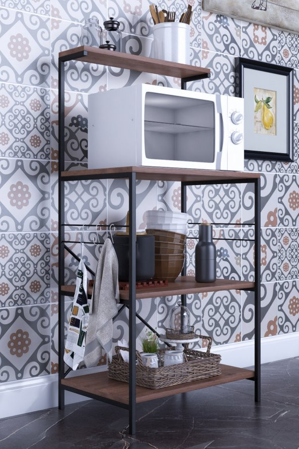 FORAHOME   Çok Amaçlı Dolap Mini Fırın Dolabı Mutfak Rafı Bangosu