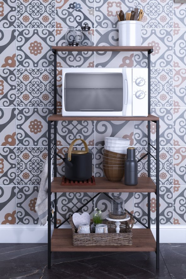 FORAHOME   Çok Amaçlı Dolap Mini Fırın Dolabı Mutfak Rafı Bangosu - Resim 2