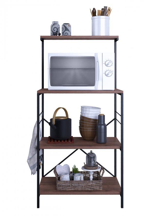 FORAHOME   Çok Amaçlı Dolap Mini Fırın Dolabı Mutfak Rafı Bangosu - Resim 3