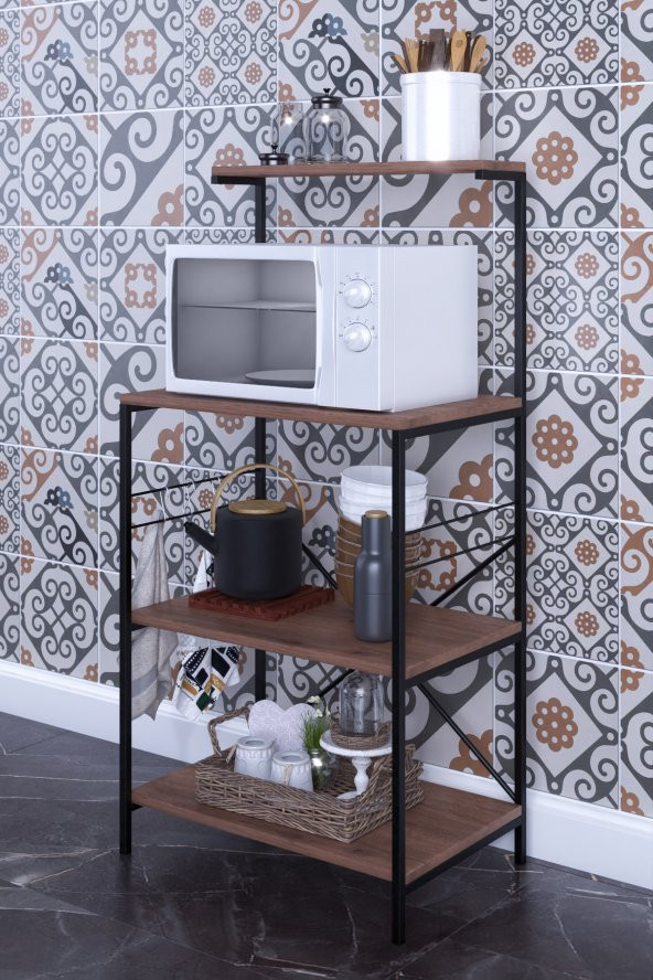 FORAHOME   Çok Amaçlı Dolap Mini Fırın Dolabı Mutfak Rafı Bangosu - Resim 4