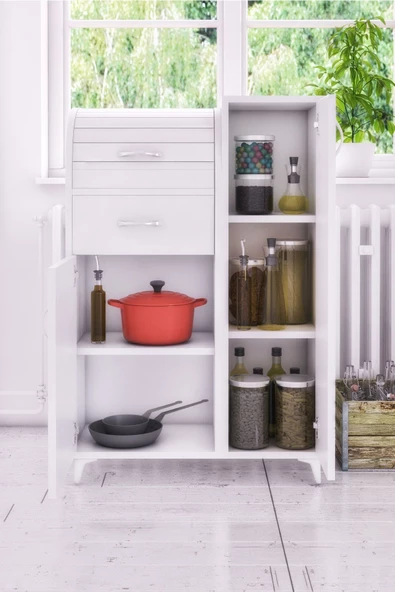 FORAHOME Portal Kiler Dolabı Ekmeklik - 5