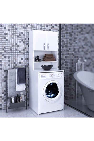 FORAHOME Mdf Banyo Dolabı Çamaşır Makinesi Dolabı - 2