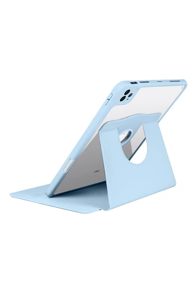 Fuchsia iPad 10.2 2021 (9.Nesil) Termik Dönebilen Standlı Kılıf - Resim 10