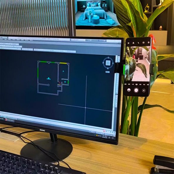 Coofbe Çok Fonksiyonlu Telefon Tutucu Araç Tutucu Masaüstü Telefon Standı Dolap Bisiklet Telefon Tutucu - 5