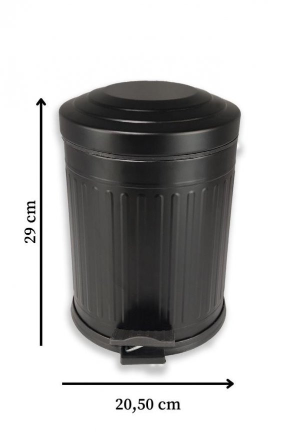 Digithome 5 lt Soft Close Kapak Çöp Kovası Siyah – 4004S - 4