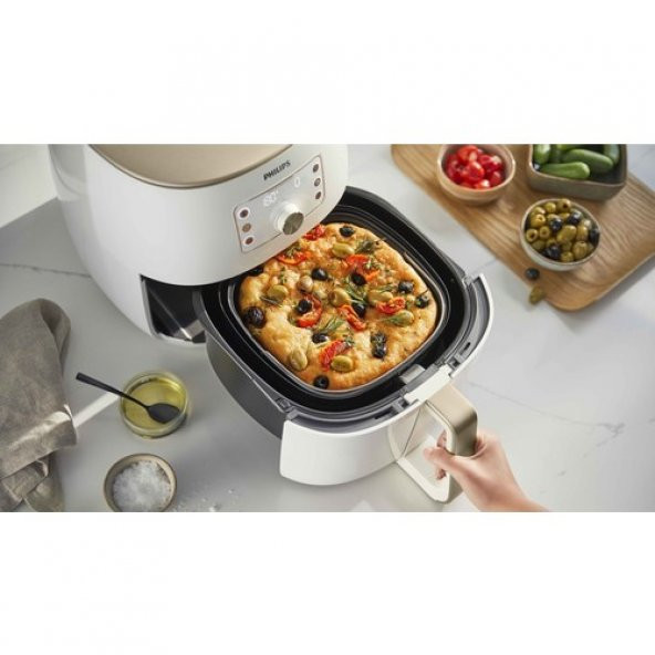 Philips HD9870/20 Airfryer Smart Sensing Star White Aksesuar Hediyeli - 4
