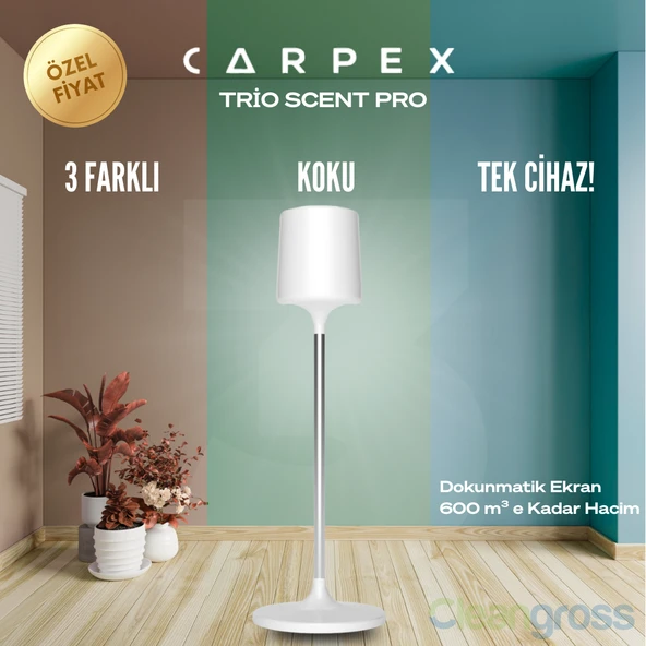 Carpex TrioScent Pro Koku Difüzörü - Beyaz ürün görseli