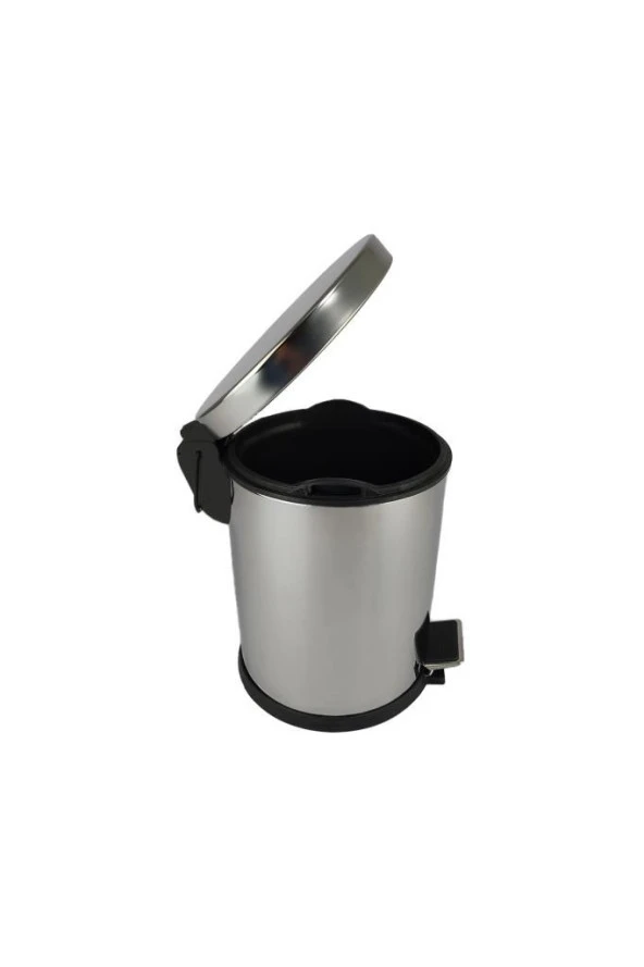 Digithome Paslanmaz Çelik Mutfak Çöp Kovası 3 Lt Gri - EF401 - Resim 2