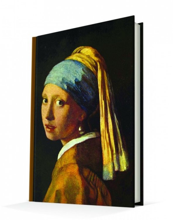 Deffter Art Of World Johannes Vermeer The Girl Wiht A Pearl Earring 96 Yaprak Çizgili Sert Kapak - 4
