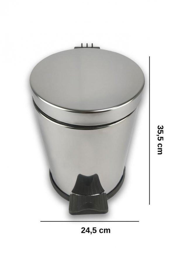 Digithome Mutfak Çelik Çöp Kovası 12 lt - 405 - Resim 5