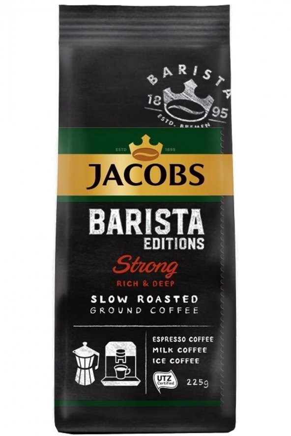 Jacobs   Fıltre Kahve Barısta Strong 225 gr 4056253