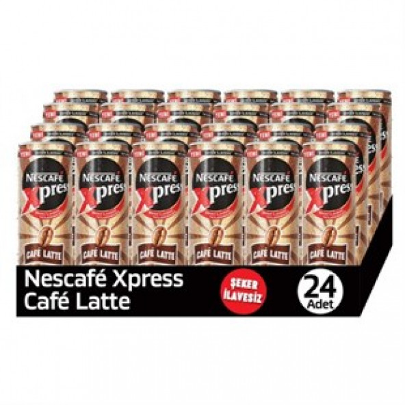 Nestle   Nescafe Xpress Şekersiz Latte 24x250ml Teneke 12443839