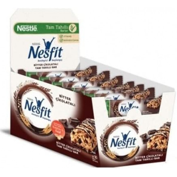 Nestle  Nesfit Çikolatalı Gevrek Bar 16 Lı 23.5 gr