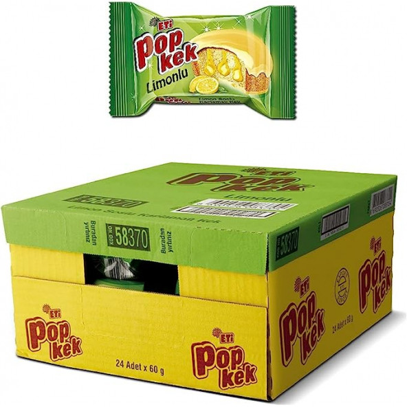 Eti Popkek Limonlu 60 Gr (24 Adet)