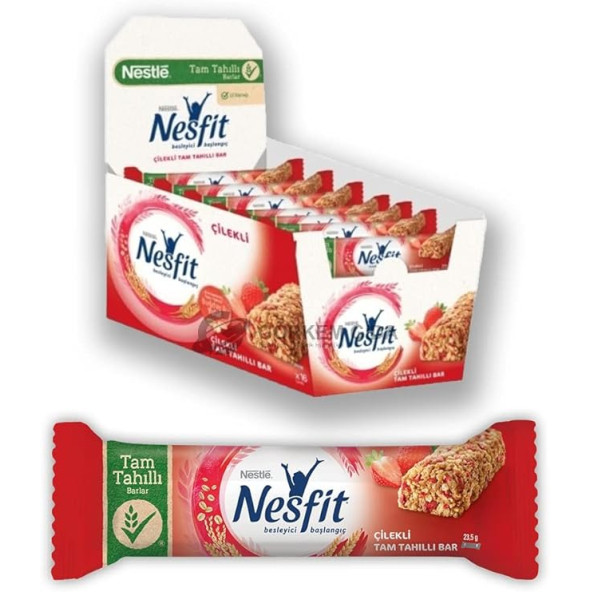 Nestle   Nesfit Tam Tahıllı Çilekli Bar 16 Adet