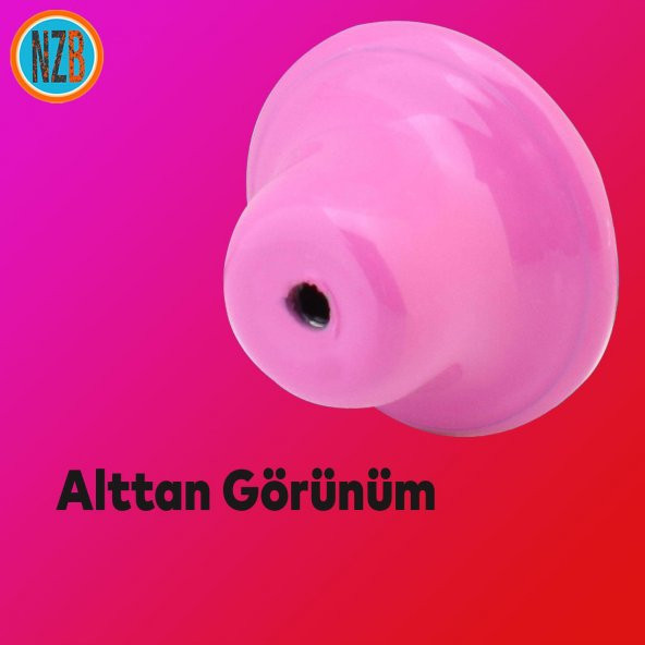 Mobilya Kulp Çekmece Dolap Kapak Kulpu Kulbu Pembe Metal Kulp - Resim 5