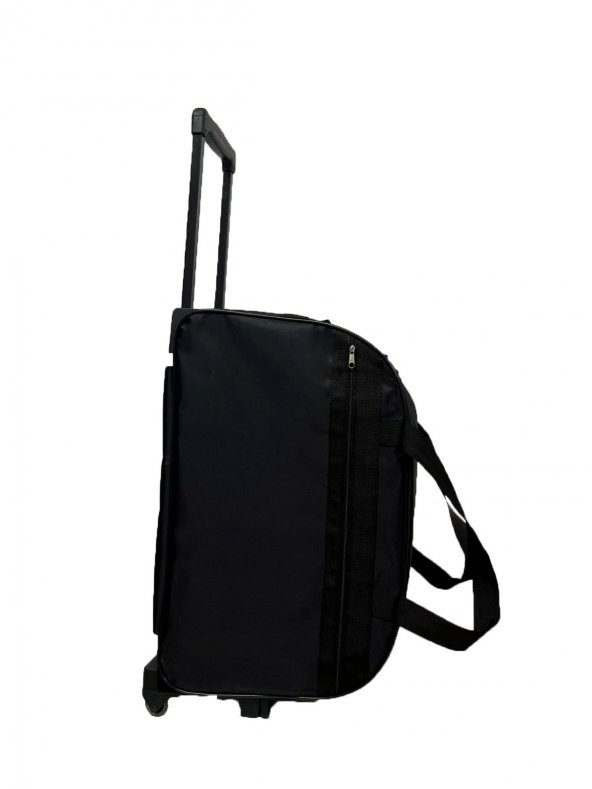 Bene Siyah Büyük Boy Kumaş Valiz Seyahat Çantası 001