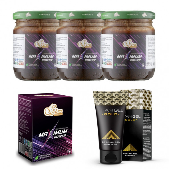 Alfa Man Sidra Maximum Power 3 Kutu  Titan Gel Gold 1 Kutu Özel Fiyat