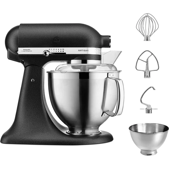 KitchenAid Artisan 5KSM185PSEBK Cast Iron 4.8 Litre Stand Mikser - 3