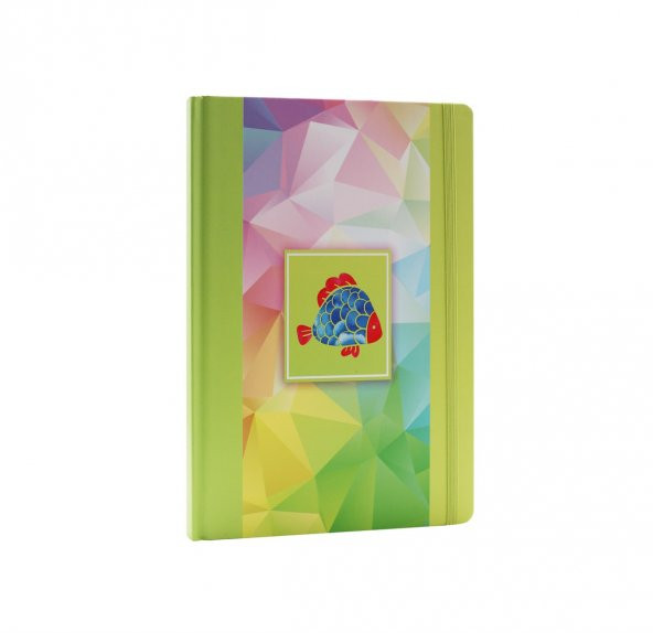 Keskin Color Kısmet 17x24cm 96 Yaprak Çizgisiz Sert Kapak Ciltli Lastikli Defter - Resim 2