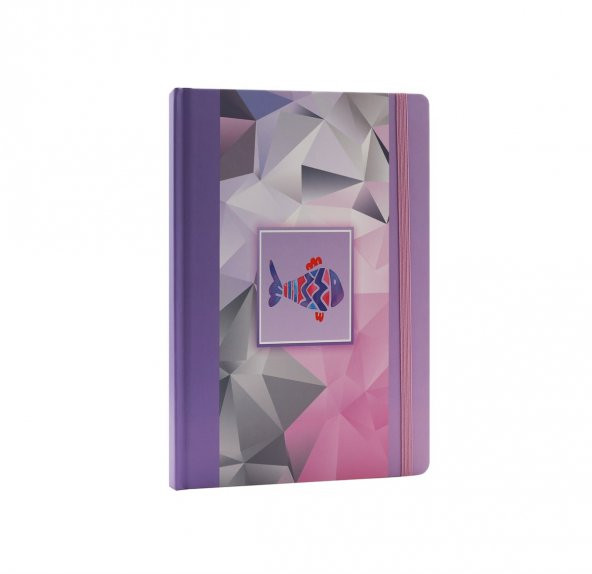 Keskin Color Kısmet 17x24cm 96 Yaprak Çizgisiz Sert Kapak Ciltli Lastikli Defter - Resim 3