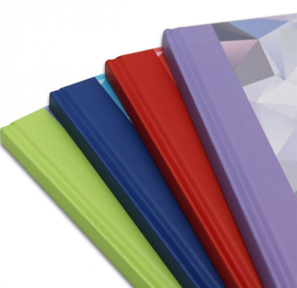 Keskin Color Kısmet 17x24cm 96 Yaprak Çizgisiz Sert Kapak Ciltli Lastikli Defter - Resim 5