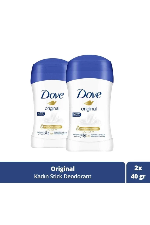 Dove Kadın Deodorant Stick Original 40 Ml X2