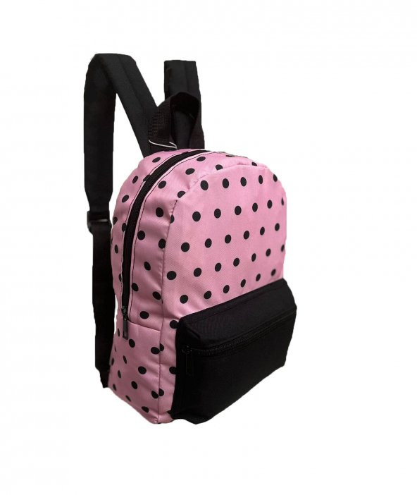 BENE Siyah Benekli Mini Sırt Çantası - 5