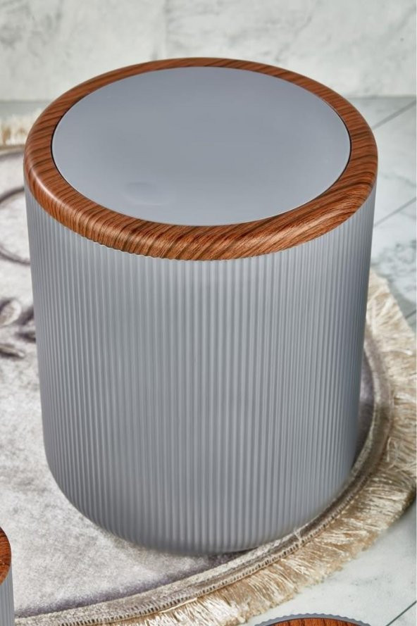 Digithome Woody 5’li Banyo Seti Gri – CKR2857 - 2