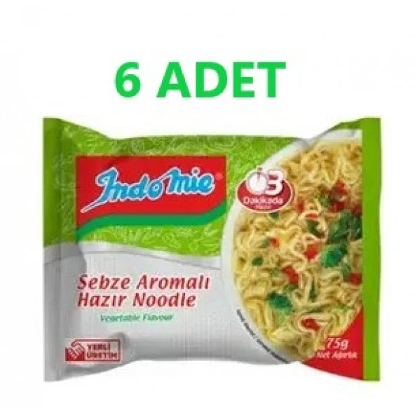 Indomıe Noodle 75Gr Sebzelı Poset*6 Adet