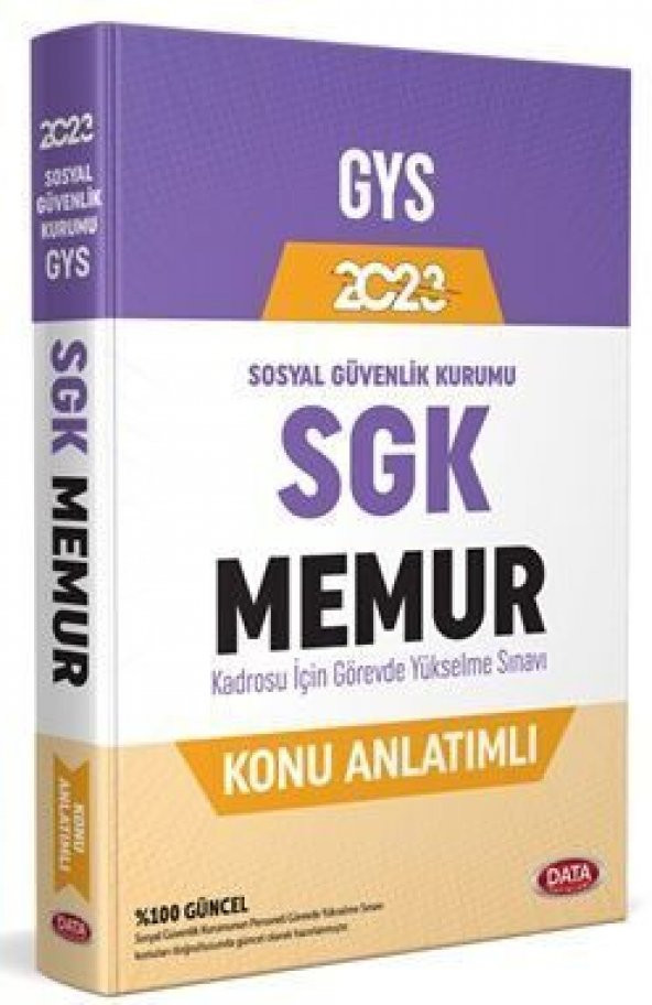 Data Yayınları 2023 SGK Memur Konu Anlatımlı - Resim 2
