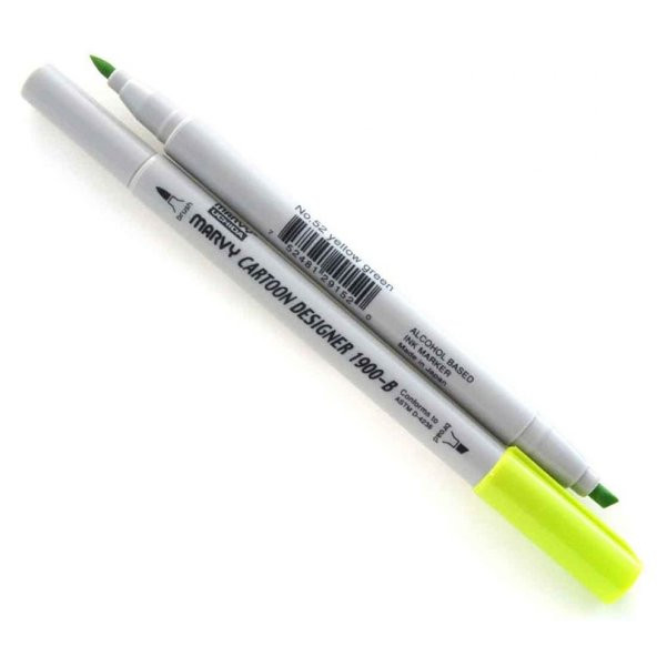 Marvy Uchida Grafi̇k Markör Kalemi̇ Yellow Green No:52