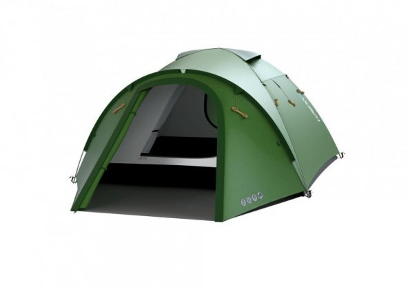 HUSKY Baron 3 Kişilik 4 Mevsim Kamp Çadırı Yeşil - 2