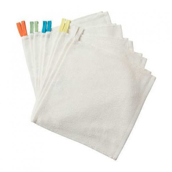 IKEA KRAMA 10 ADET 30X30 CM HAVLU SETİ BEBEK EL HAVLUSU PEÇETE - 2