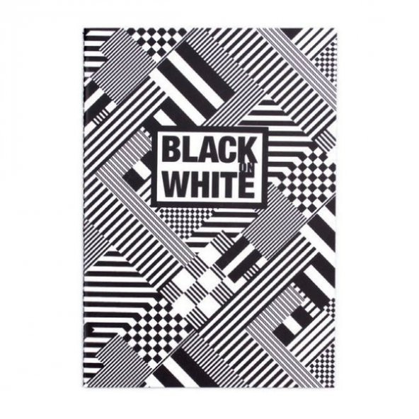 Keskin Color Container Black On White 16.5*23.5 20 Yaprak Bias Siyah Defter Dikişli