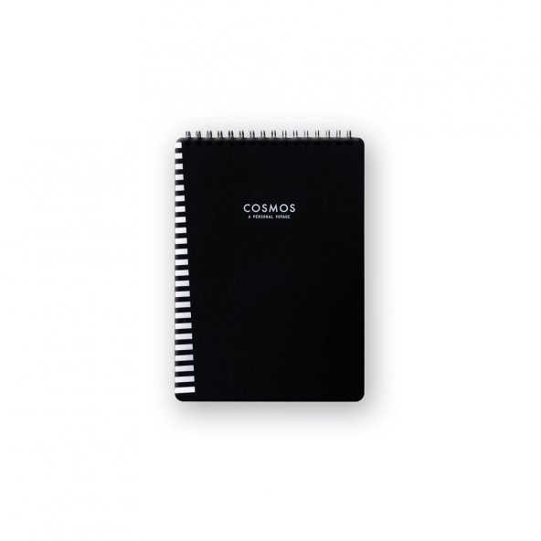 Keskin Color Container Cosmos A6 Üstten Spiralli 40 Yaprak Siyah Defter