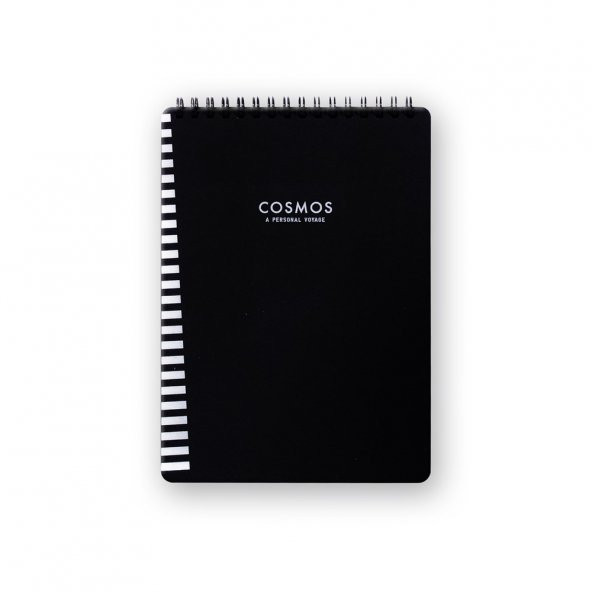 Keskin Color Container Cosmos A5 Üstten Spiralli 40 Yaprak Siyah Defter