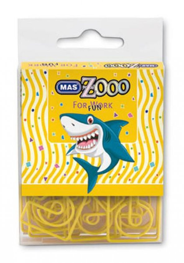 Mas Zooo Plastik Pakette  Harita Çivisi Sarı