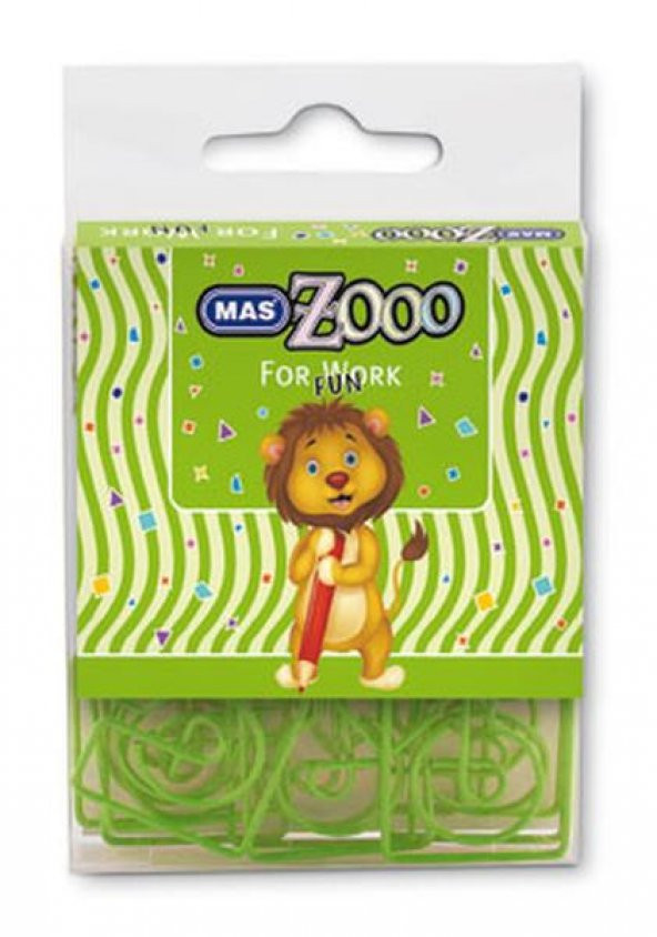 Mas Zooo Plastik Pakette  Harita Çivisi Yeşil