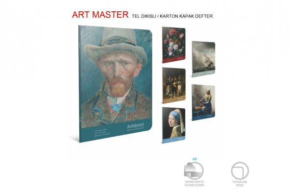 Gıpta Artmaster Dikişli 17x24cm 60 Yaprak Kareli Defter