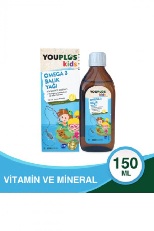 Youplus Kids Omega 3 150 ML Balık Yağı