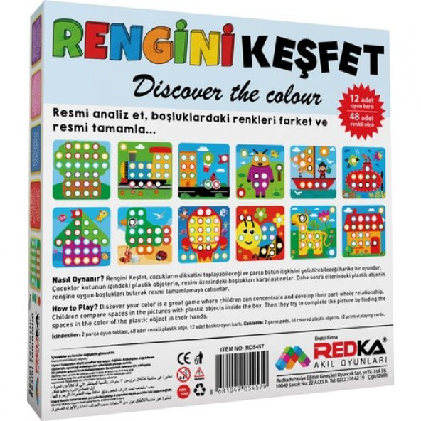 Redka Rengini Keşfet Rd5457 Akıl, Zeka ve Strateji Oyunu, Kutu Oyunu - 2