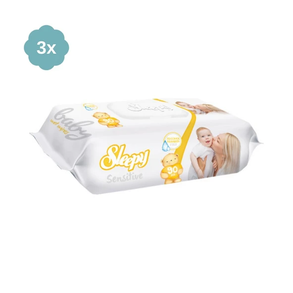 Sleepy Sensitive Islak Havlu 24x90 Lı 24 Paket 2160 Yaprak - 8
